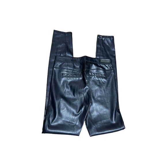 BLANKNYC Black Vegan Leather Leggings Size 25 - Picture 1 of 4